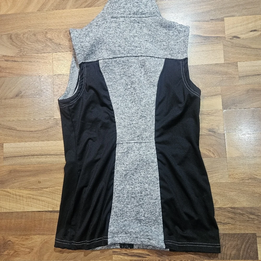 Powder River Outfitters Vest Mens Medium Gray Knit Fleece Lined Stretch - Picture 9 of 9